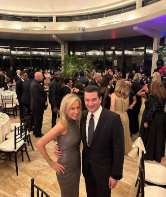 Allyson Nemeroff and her husband, Scott Gottlieb, during a party. 
